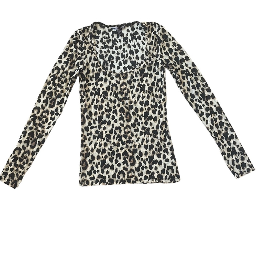 Victoria's Secret mesh animal print top